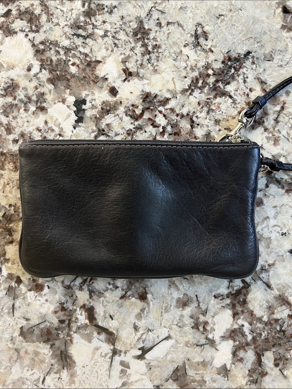 Coach Vintage Black Leather wristlet. Pre-Owned Condition-Good - Picture 2 of 5